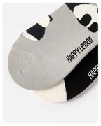 Japanese Playful Panda Cotton Crew Socks (Set of 5)