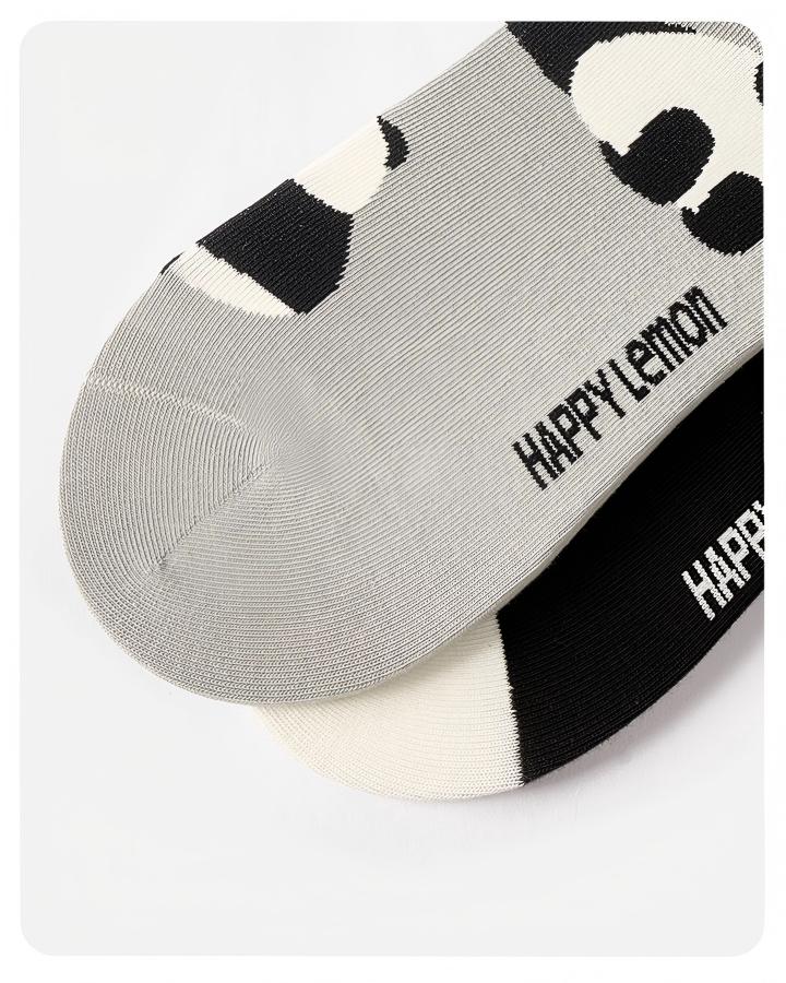 Japanese Playful Panda Cotton Crew Socks (Set of 5)