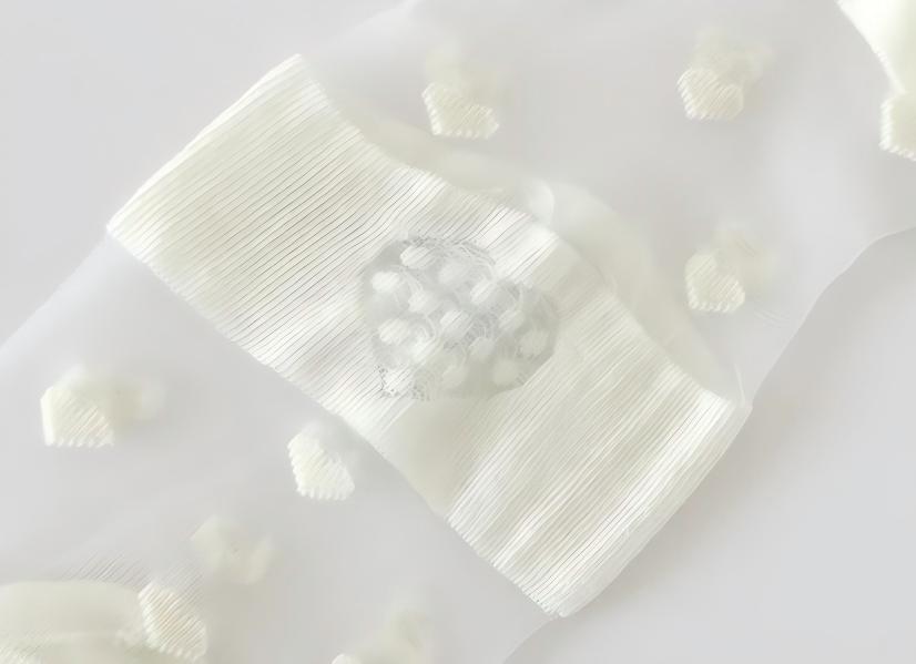 Japanese Sweet Crystal Silk Boat Socks Pack - 5-Pair Milky White Floral Gift Set