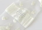 Japanese Sweet Crystal Silk Boat Socks Pack - 5-Pair Milky White Floral Gift Set