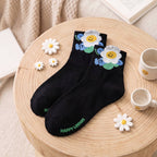 Kawaii Cheerful Mood & Fruit Cotton Crew Socks (Set of 5)