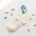 Kawaii Cheerful Mood & Fruit Cotton Crew Socks (Set of 5)