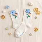 Kawaii Cheerful Mood & Fruit Cotton Crew Socks (Set of 5)