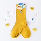 Kawaii Cheerful Mood & Fruit Cotton Crew Socks (Set of 5)
