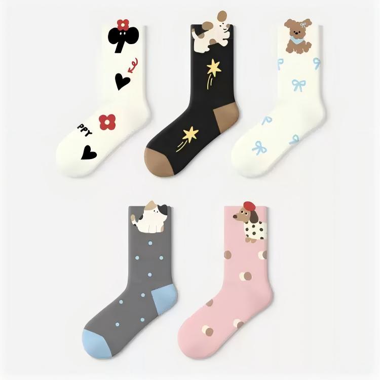Cozy Days Mix & Match Crew Socks
