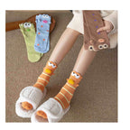 Quirky 3D Lips Funny Fish Cotton Crew Socks