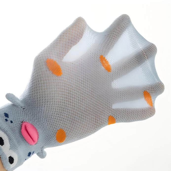 Quirky 3D Lips Funny Fish Cotton Crew Socks