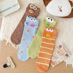 Quirky 3D Lips Funny Fish Cotton Crew Socks