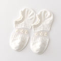 Japanese Sweet Crystal Silk No-Show Socks - 8-Pair Lace Ruffle Gift Set