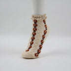 Vintage Floral Ruffle Lace Socks