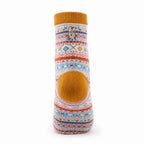 Bohemian Geometric Cotton Ankle Socks (Set of 3)